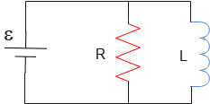 A depiction of an RL parallel circuit